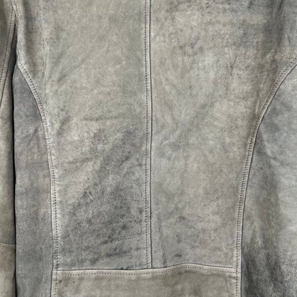 Lucky Brand Green Zip Leather Jacket | Size M - Picture 11 of 12